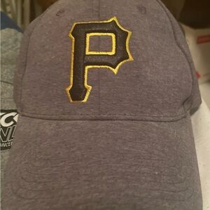 Gray Pittsburgh Pirates Cap with Gold Lettering
